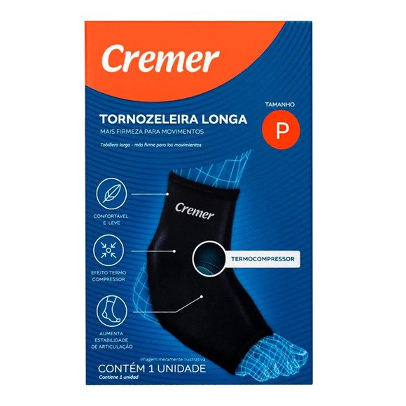 TORNOZELEIRA LONGA PRETA CREMER P