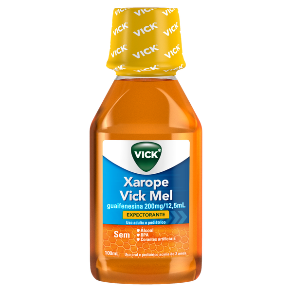 XAROPE 200MG/12,5ML EXPECTORANTE MEL VICK FRASCO 100ML
