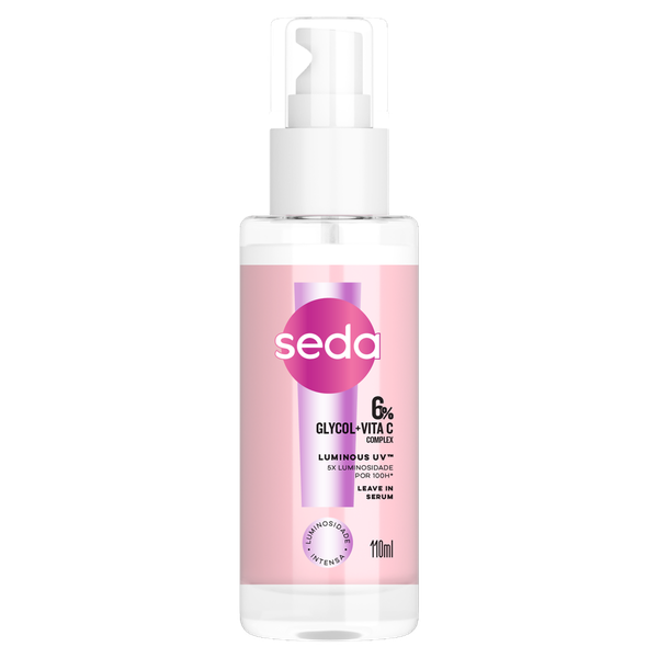 LEAVE-IN SÉRUM SEDA LUMINOUS UV FRASCO 110ML PUMP