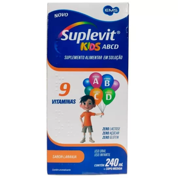 SUPLEVIT KIDS ABCD SABOR LARANJA 240ML