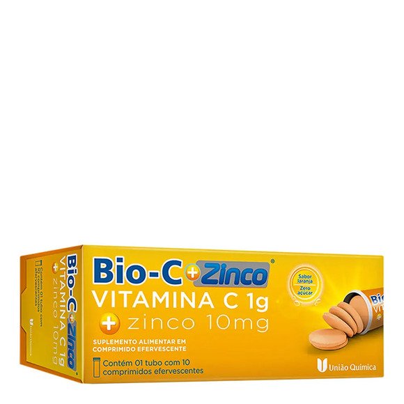 BIO C ZINCO 1G/10MG 10 COMPRIMIDOS EFERVESCENTES