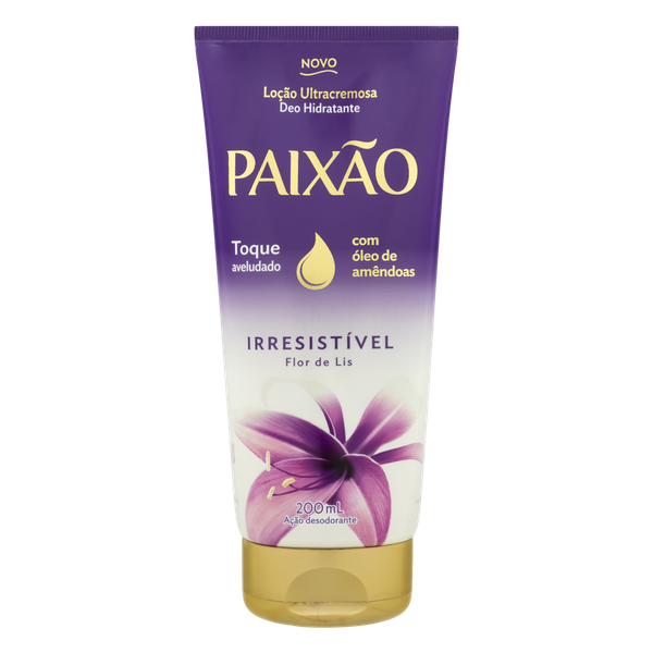 LOÇÃO HIDRATANTE PAIXÃO ULTRACREMOSO IRRESISTÍVEL FLOR DE LIS 200ML