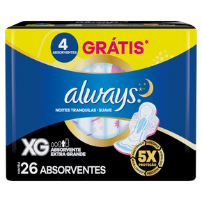 ABSORVENTE ALWAYS SUPER PROTEÇÃO SECA COM ABAS 16 UNIDADES