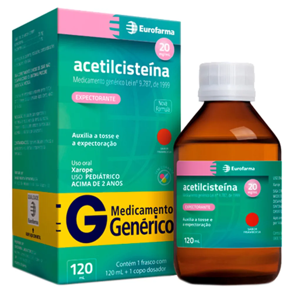 ACETILCISTEÍNA 20MG/ML 120ML EUROFARMA